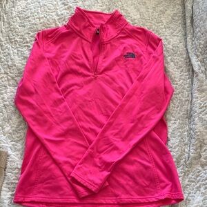 The North Face Fuchsia Half-Zip Thermal Top